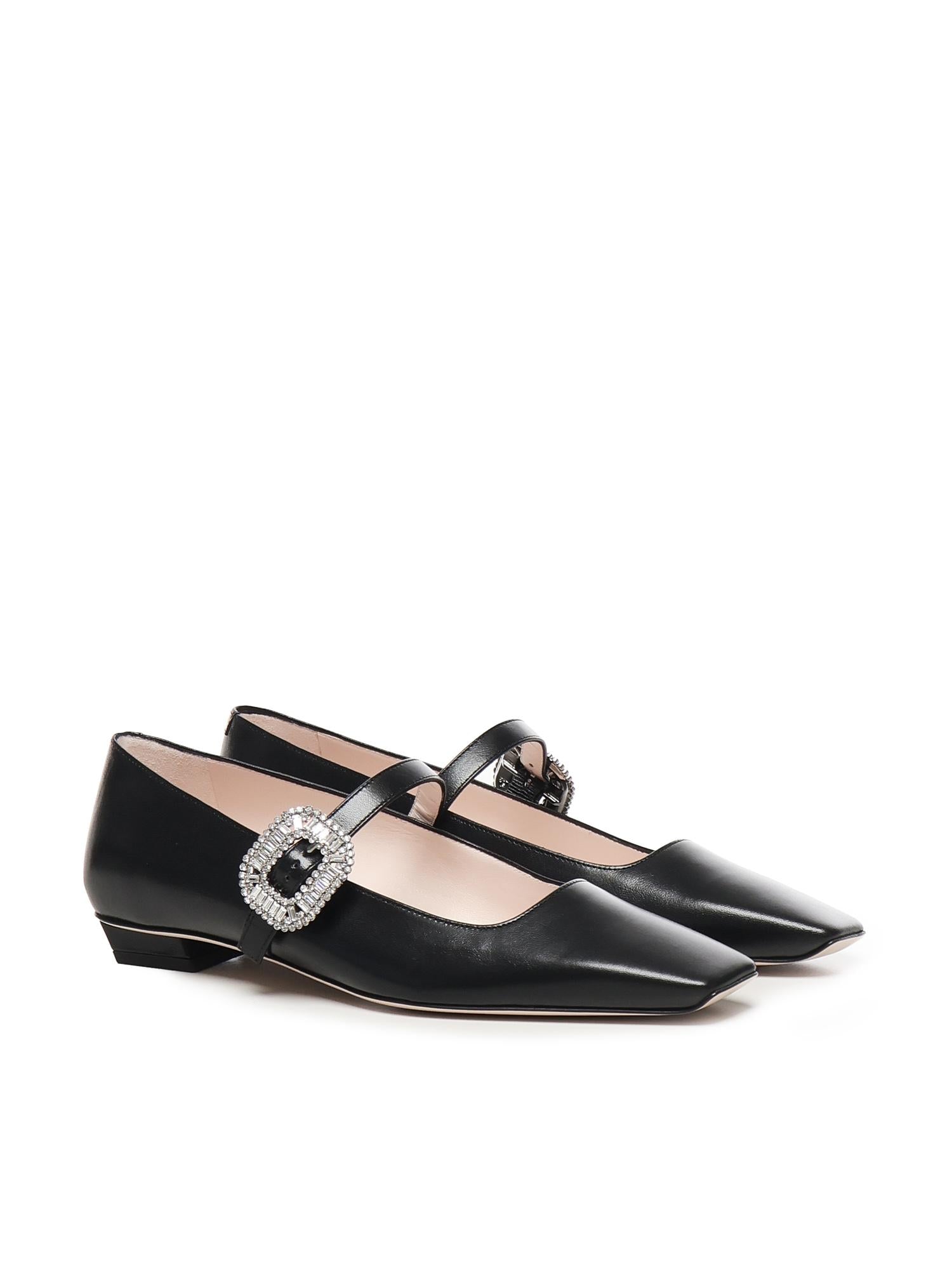 Ballerine Belle Vivier in pelle RVW00743300TGQ B999 ROGER VIVIER 