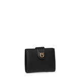 Portafoglio in pelle con logo 102840 A0F1Z99Q PINKO 