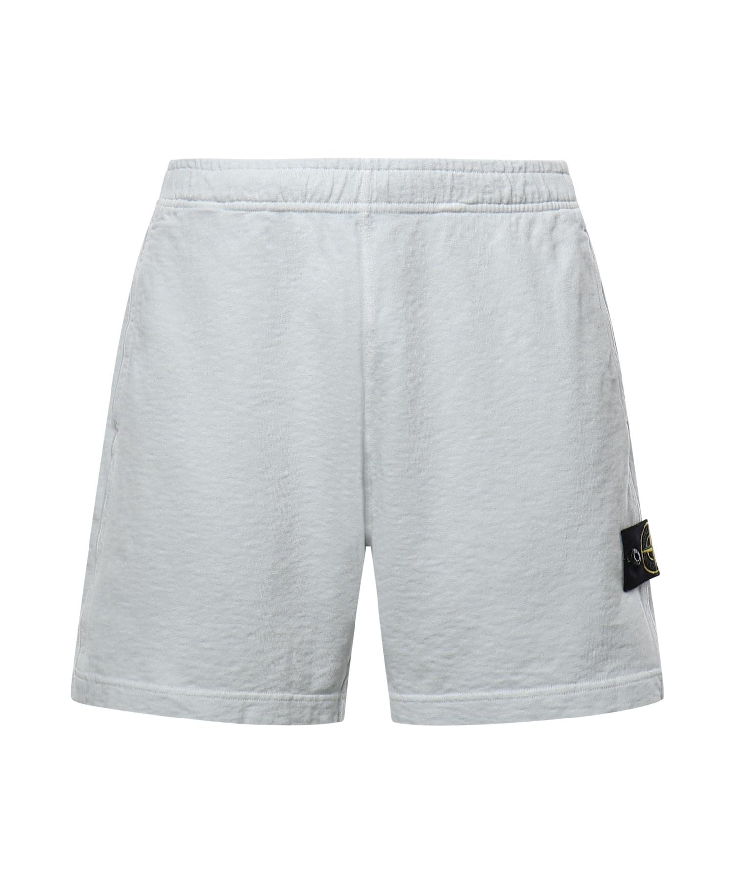 Shorts in cotone con logo L1S156200014 S0060V0141 STONE ISLAND 