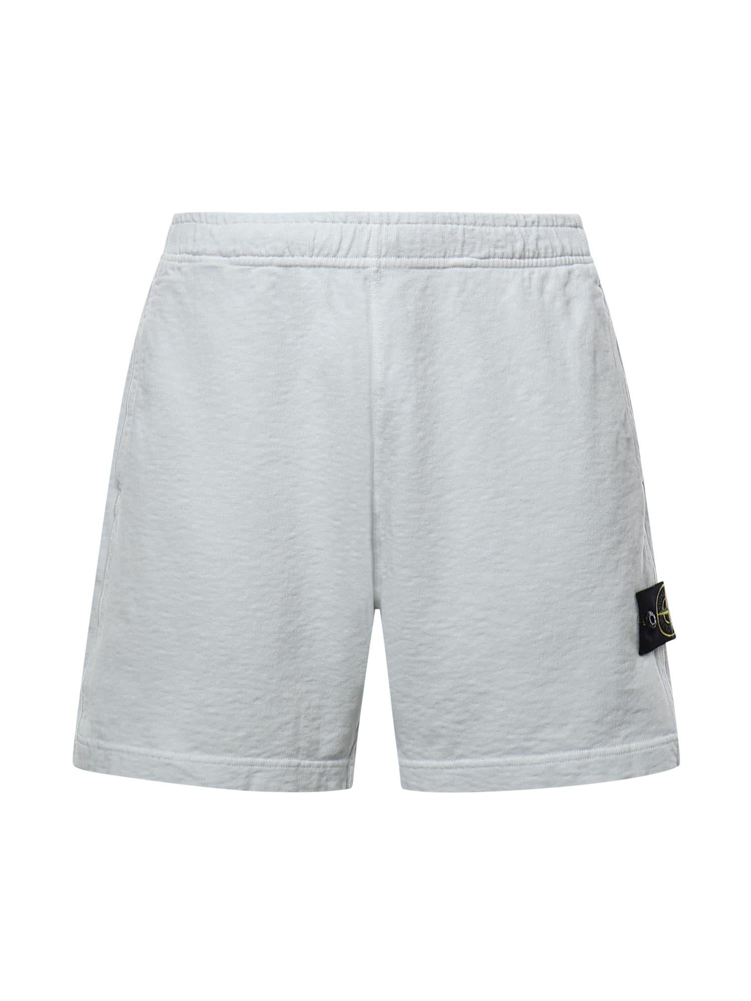 Shorts in cotone con logo L1S156200014 S0060V0141 STONE ISLAND 