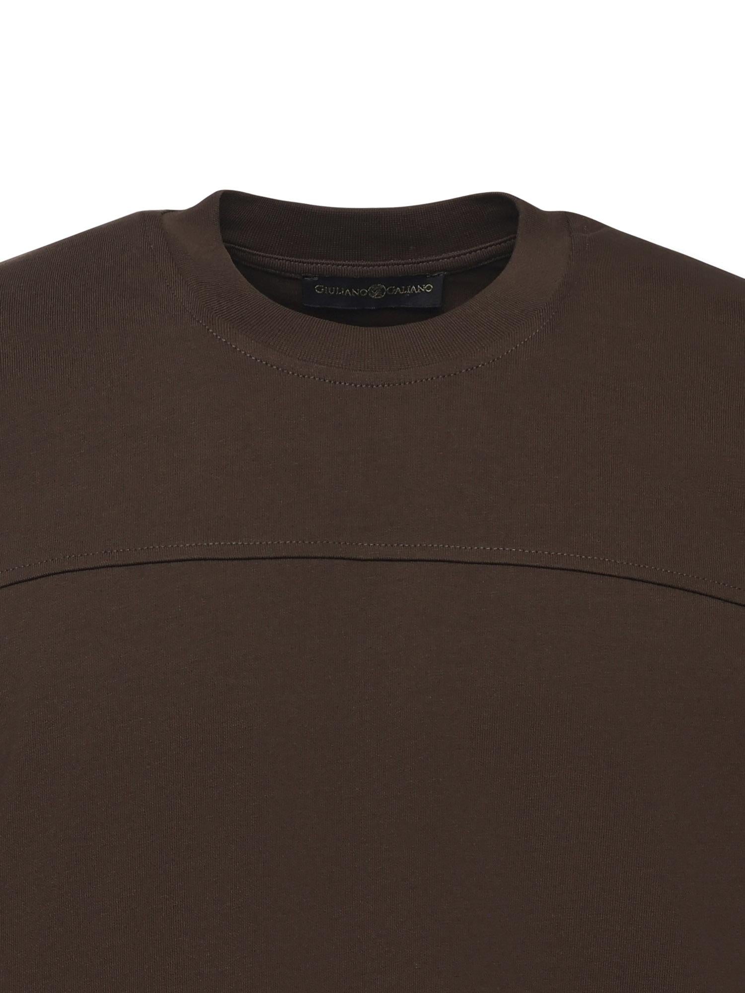 T-shirt in puro cotone BOB KAKI GIULIANO GALIANO 