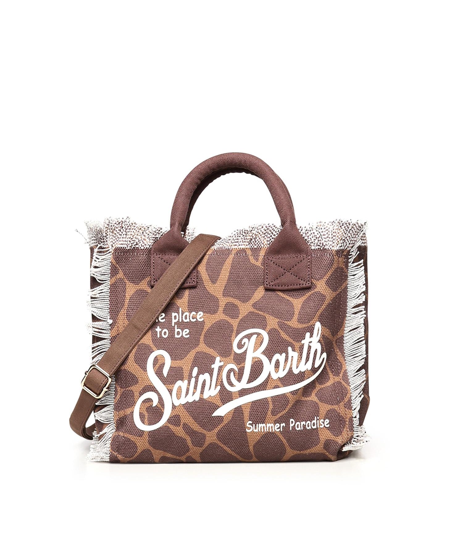 Borsa Colette in canvas di cotone con stampa COL0001 00900L MC2 SAINT BARTH 