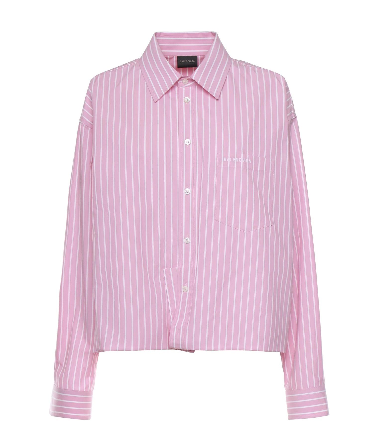 Camicia in popeline di cotone a righe 857837 TPM265621 BALENCIAGA 