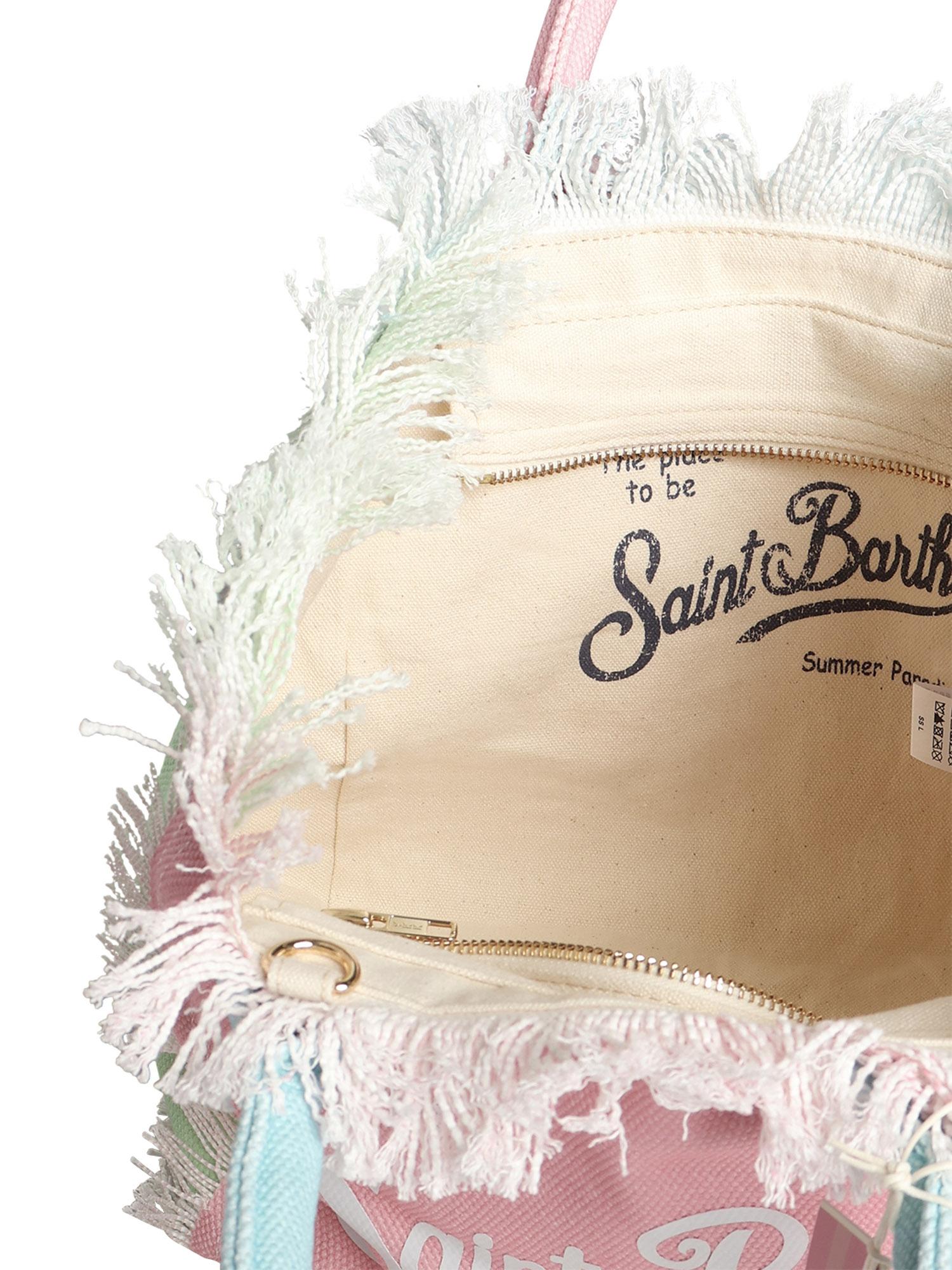 Borsa Colette in canvas con frange COL0001 02575L MC2 SAINT BARTH 