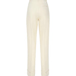 Pantaloni Nathalie in misto lino TM150407A TNL009PALE YELLOW THE ANDAMANE 