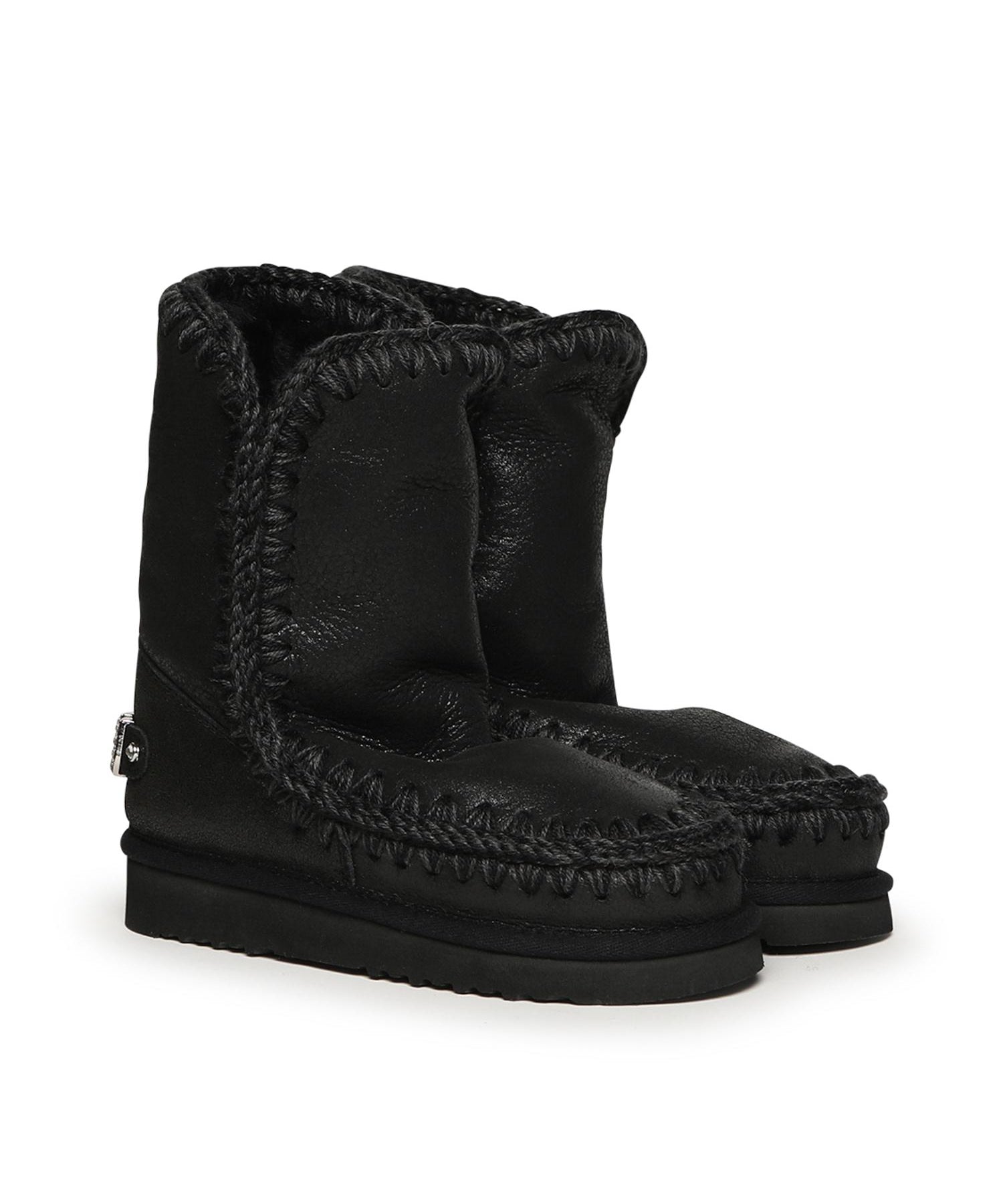 Stivali Eskimo 24 rhinestones logo MUFW101037B CBKG MOU 