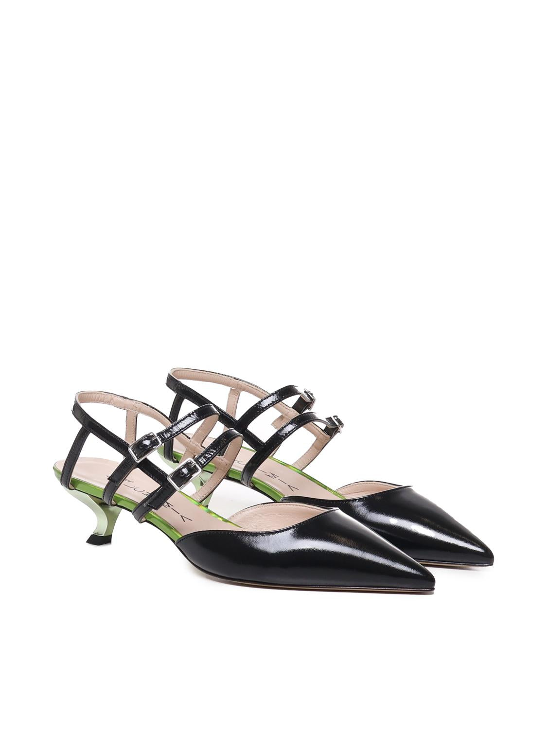 Scarpe con punta e cinturini ANNA S2403 VERLUXNERO ALCHIMIA 