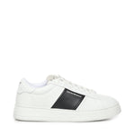 Sneaker in pelle con banda a contrasto EM003701 AF18017MZ021 EMPORIO ARMANI 