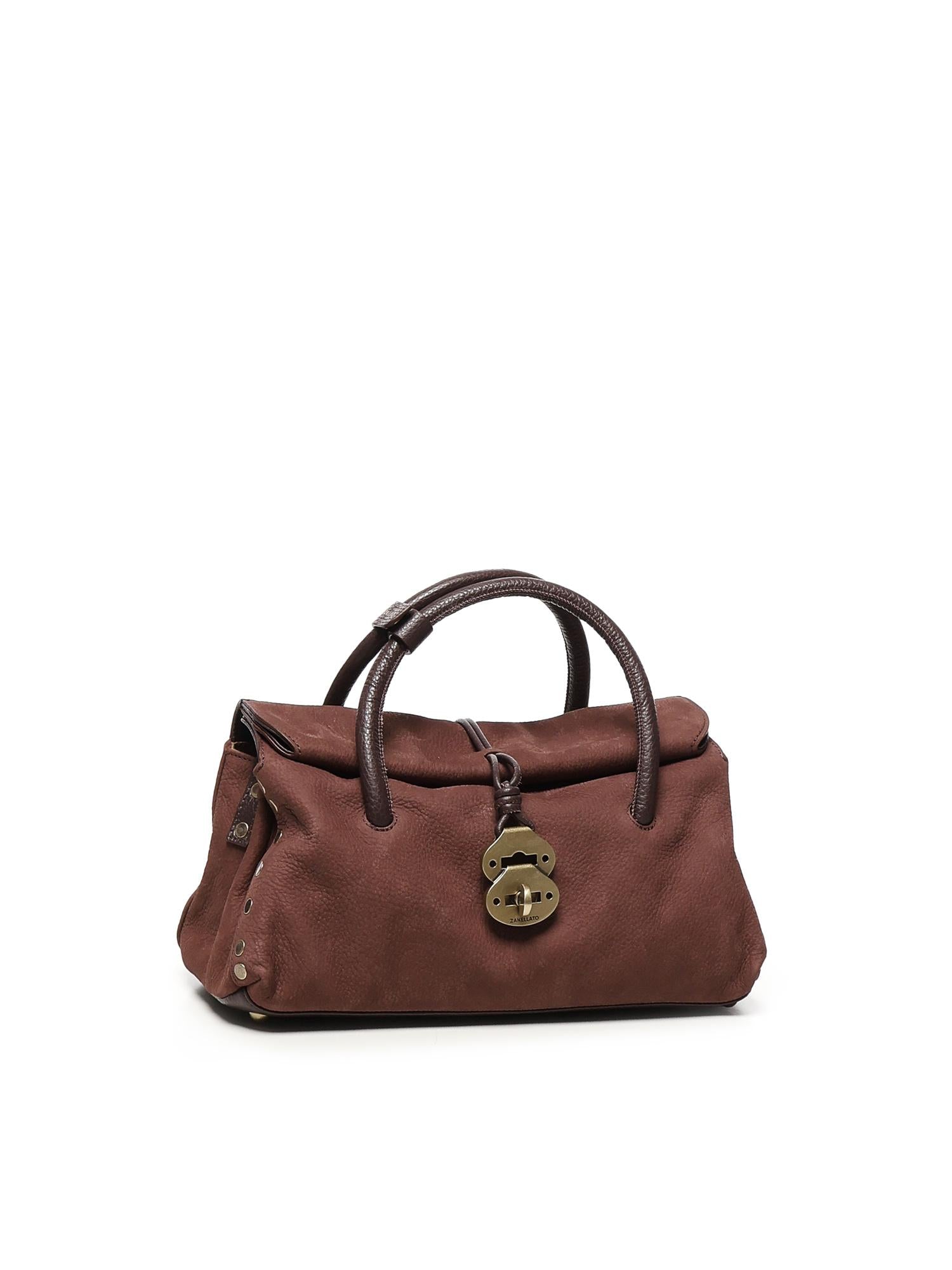 Borsa dotta in pelle<BR/> 069120 0070000Z0990 ZANELLATO 