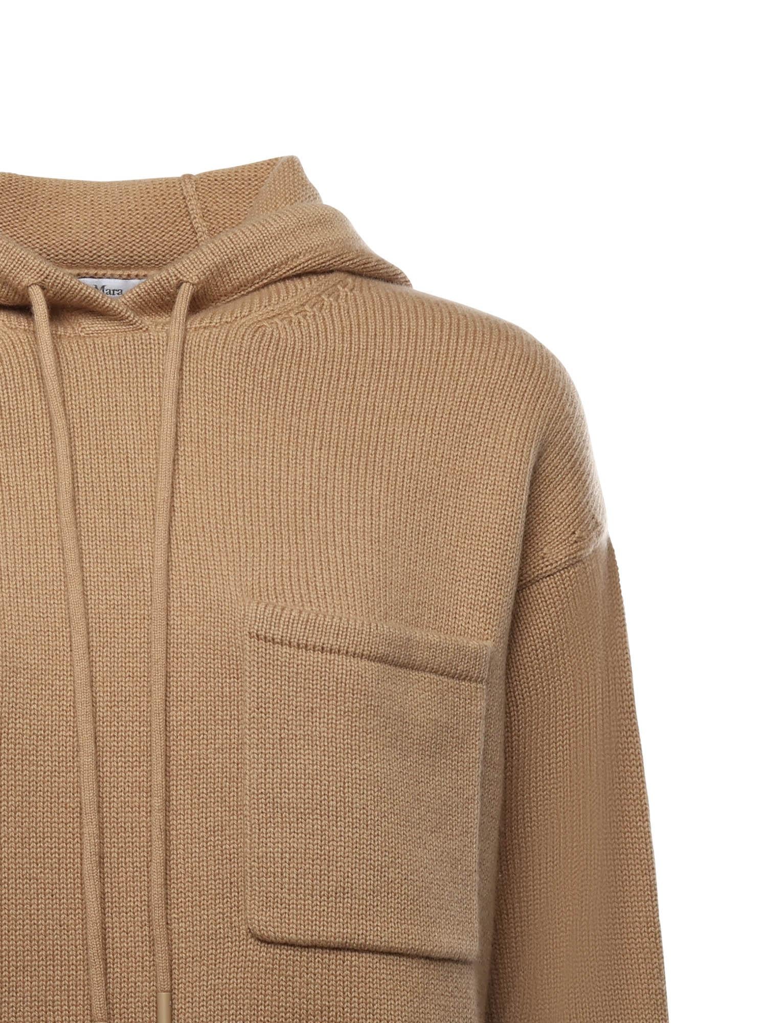 Felpa con cappuccio in lana e cashmere 2521366132600 005 MAX MARA 