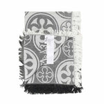 Sciarpa caroline jacquard<BR/> 73SP8FT02 CAROLINENERO/BIANCO V° 73 