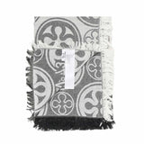 Sciarpa caroline jacquard<BR/> 73SP8FT02 CAROLINENERO/BIANCO V° 73 