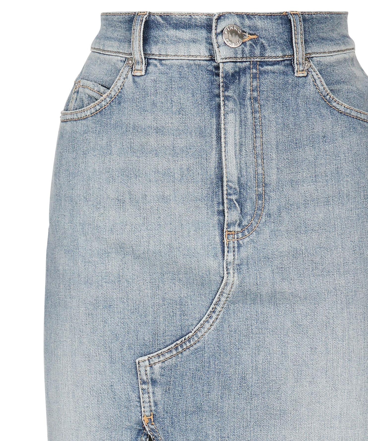 Gonna lunga in denim 104628 A2EAPJE PINKO 