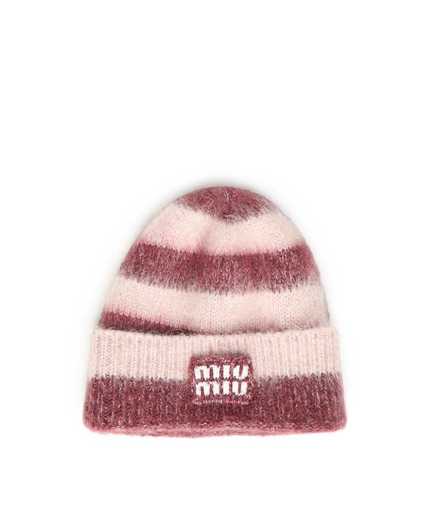 Cappello in mohair con logo 5HC378 2CVEF04BG MIU MIU 
