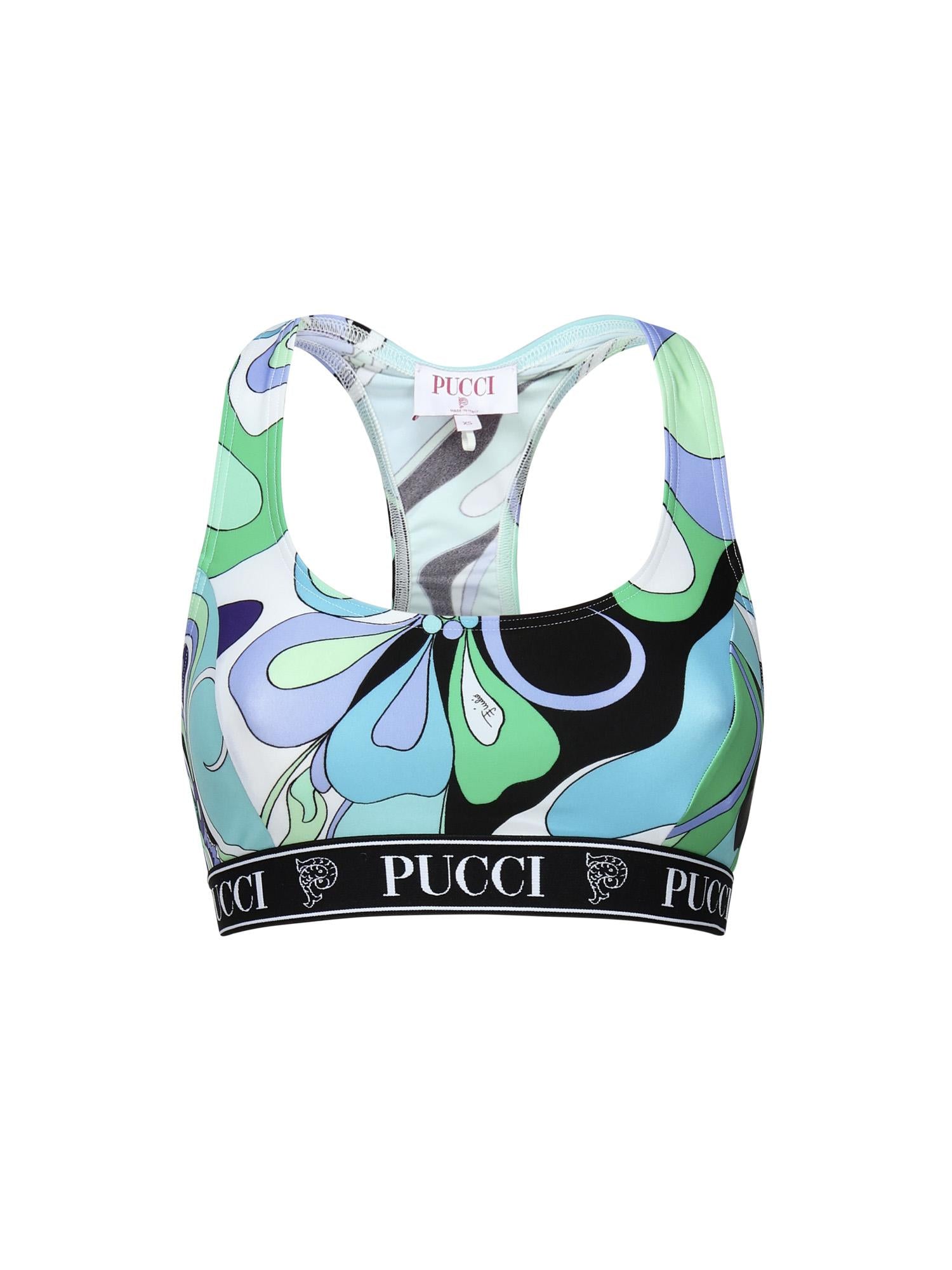Crop top stampa orchidee 5HTP56 5H735025 PUCCI 