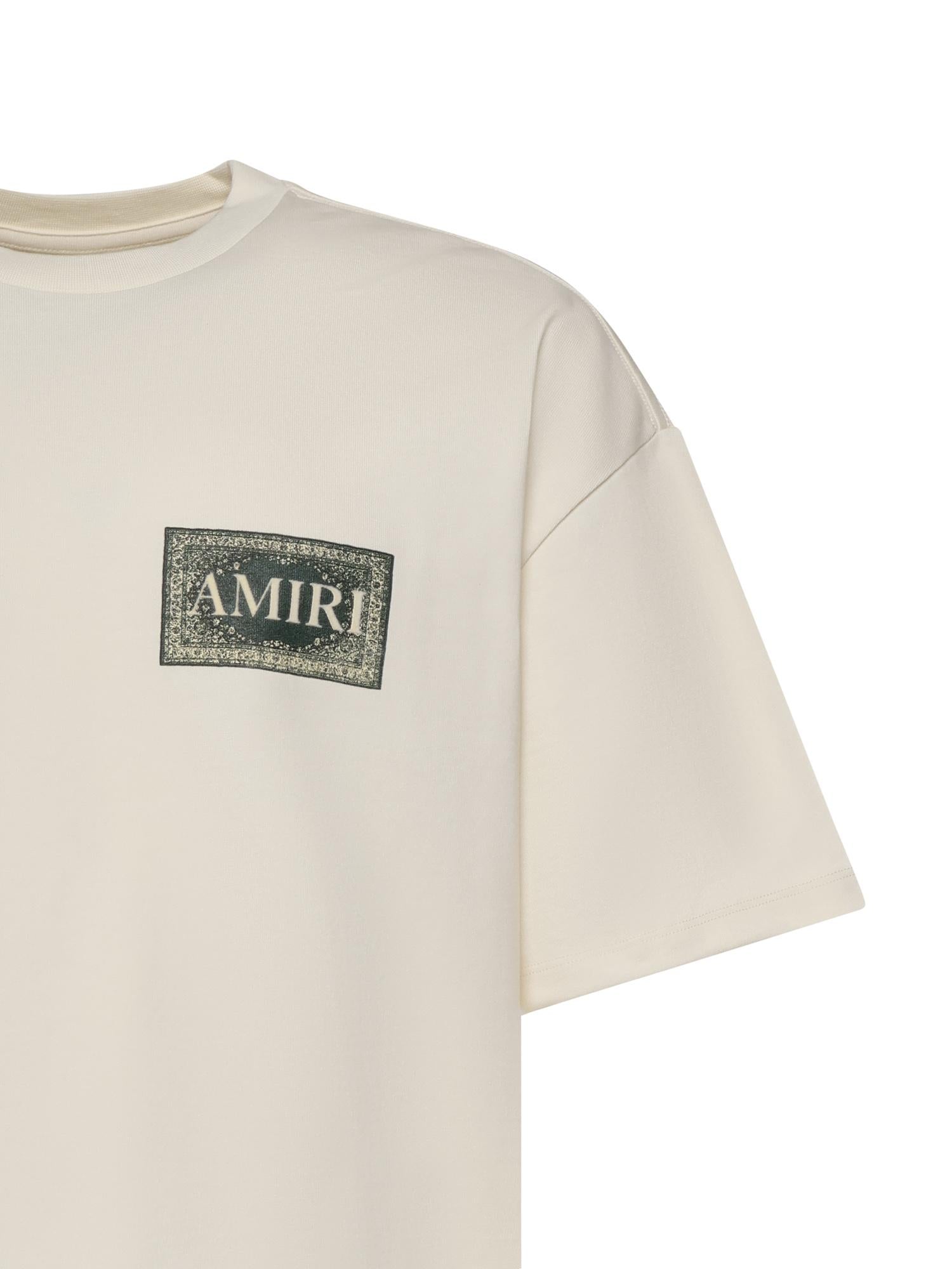 T-shirt Chateau Crest in cotone<BR/> AMTOJR1063 127 AMIRI 