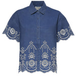 Camicia Clementine in chambray con ricamo CEM0001 00473L MC2 SAINT BARTH 