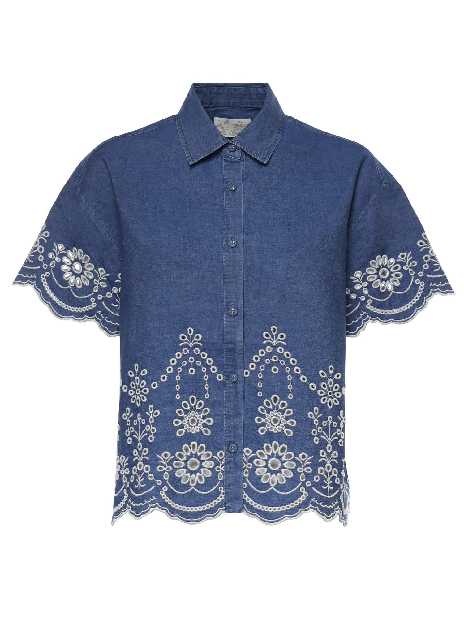 Camicia Clementine in chambray con ricamo CEM0001 00473L MC2 SAINT BARTH 