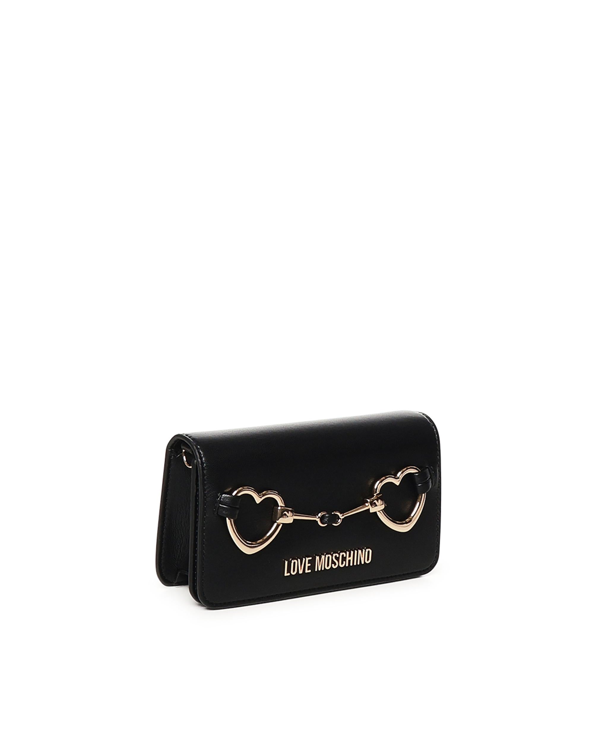 Portafoglio con catena Hearts JC5643PP1MLB0 000 LOVE MOSCHINO 