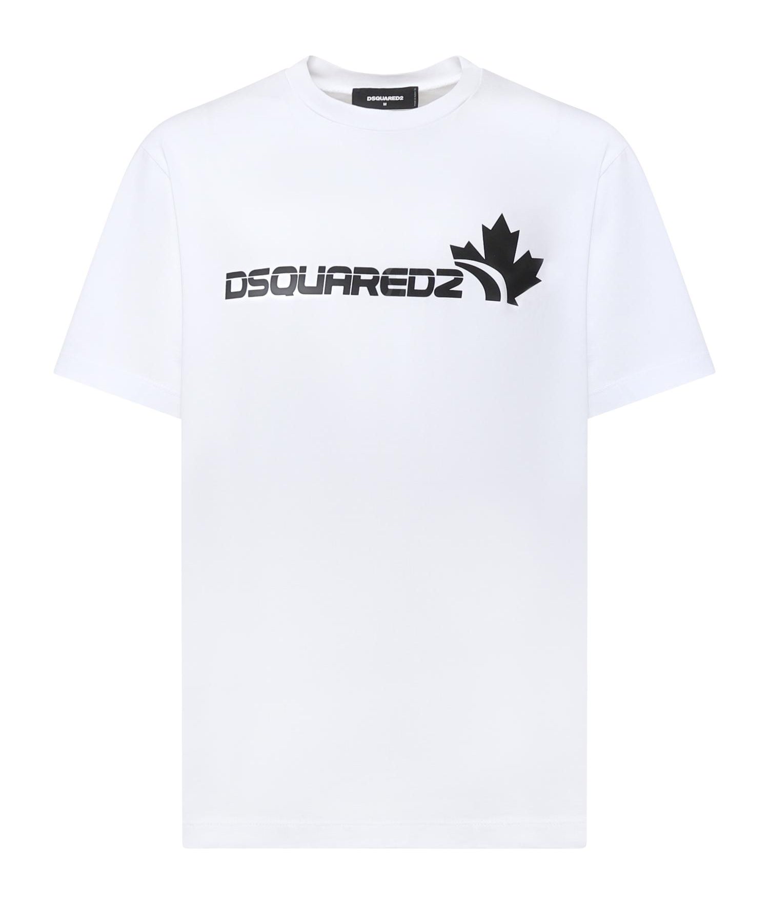 T-shirt in cotone con logo S71GD1629 D20020100 DSQUARED2 