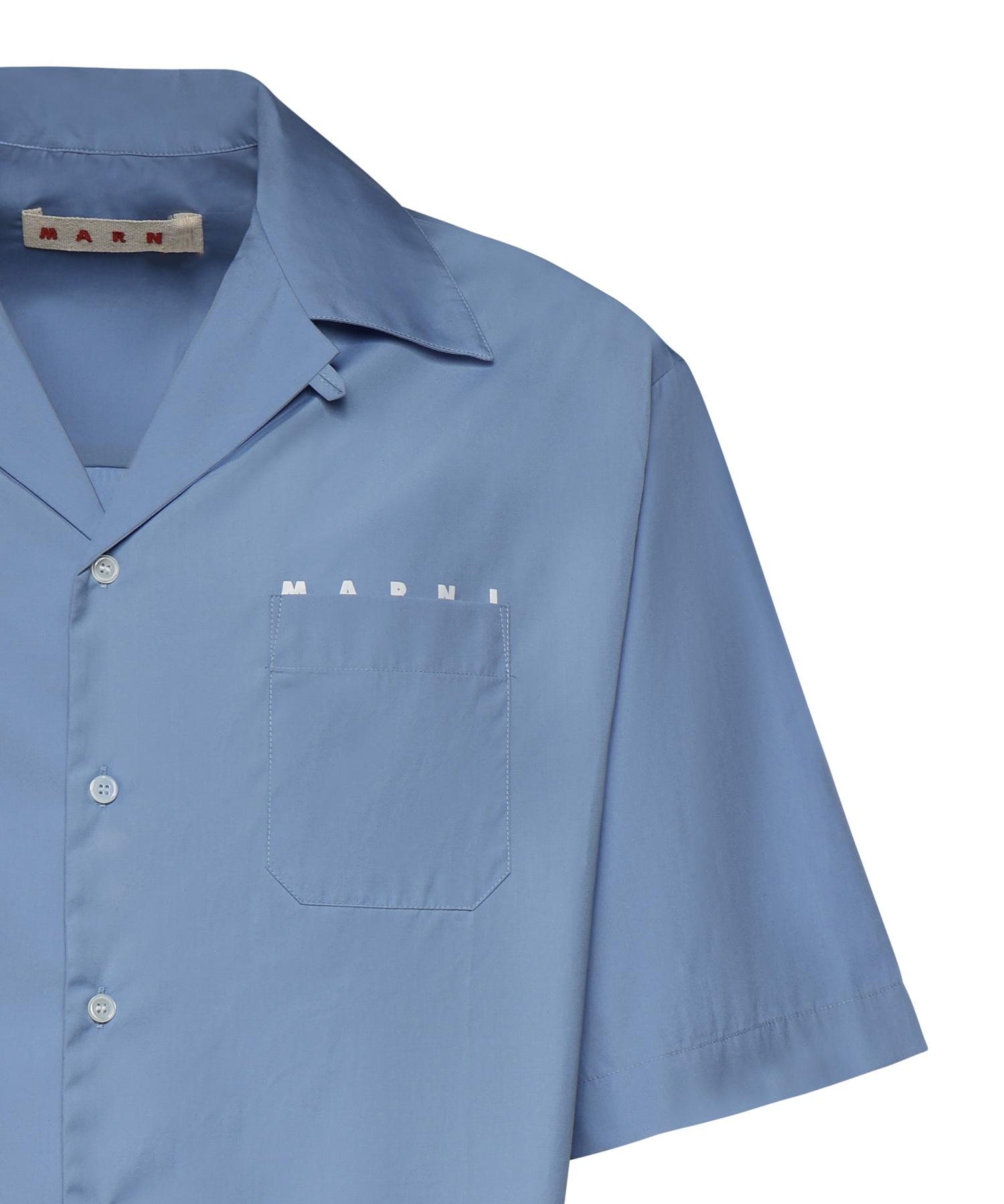 Camicia in cotone con logo CUMU0213PP USCT88LWB31 MARNI 
