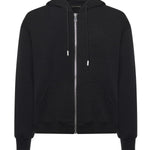 Felpa Hugel con zip HUGEL NERO GIULIANO GALIANO 