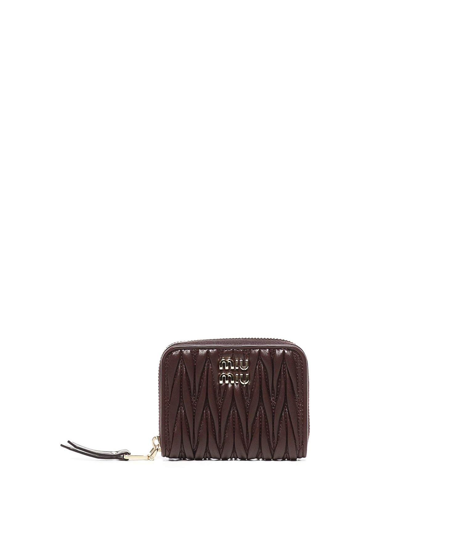 Portamonete in nappa matelassé 5MM268 AFPPF0007 MIU MIU 