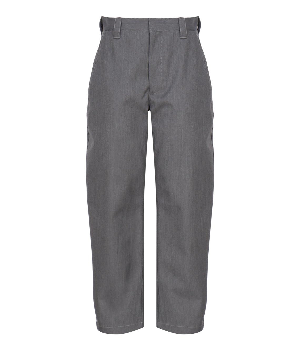 Pantaloni affusolati in lana accoppiata e cotone 769763 V1JO01874 BOTTEGA VENETA 
