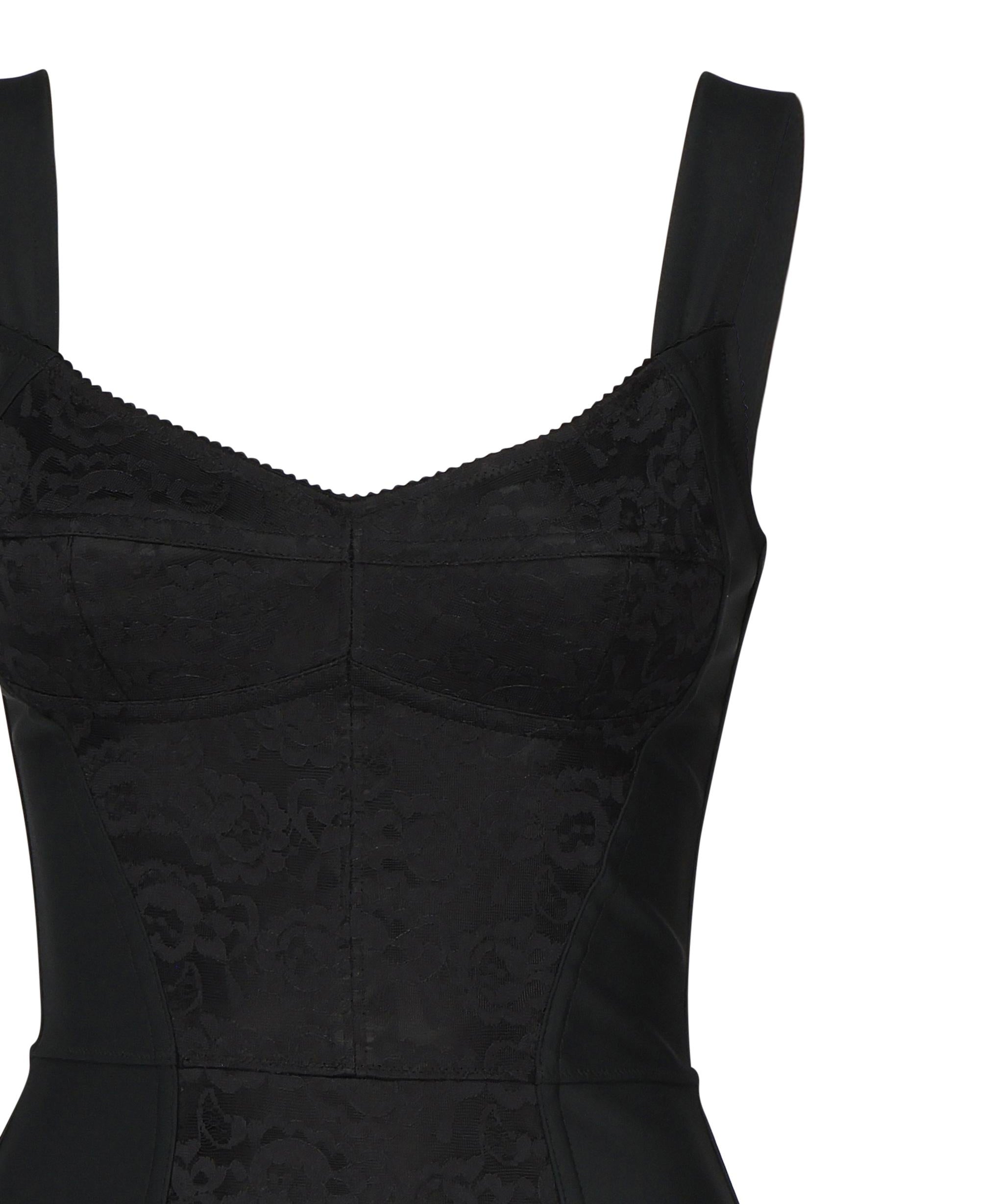 Abito in guaina elastica e pizzo F63G9T GDCLQN0000 DOLCE & GABBANA 
