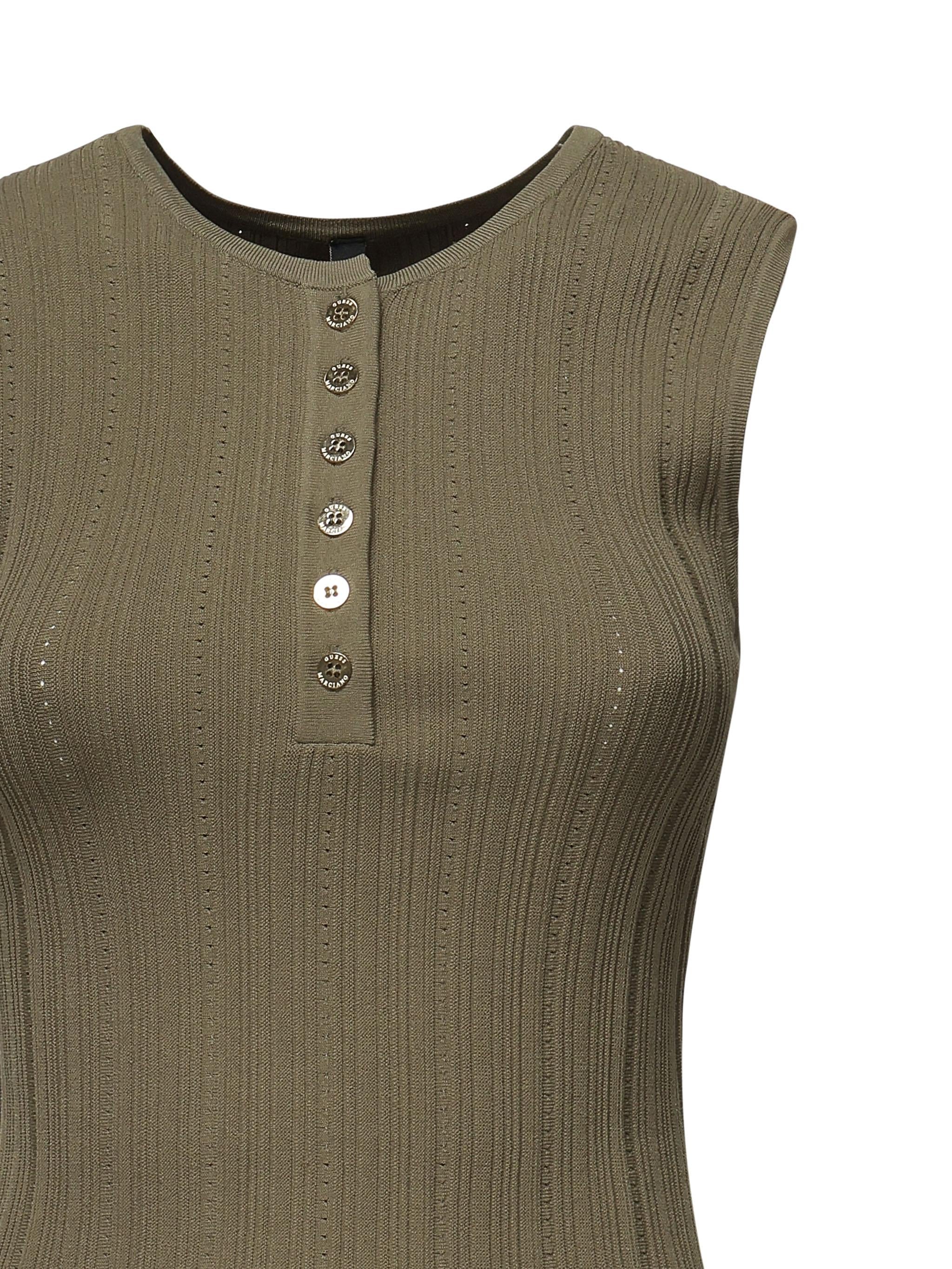 Top in maglia a costine "Giada" 5GGR04 5874ZG896 MARCIANO BY GUESS 
