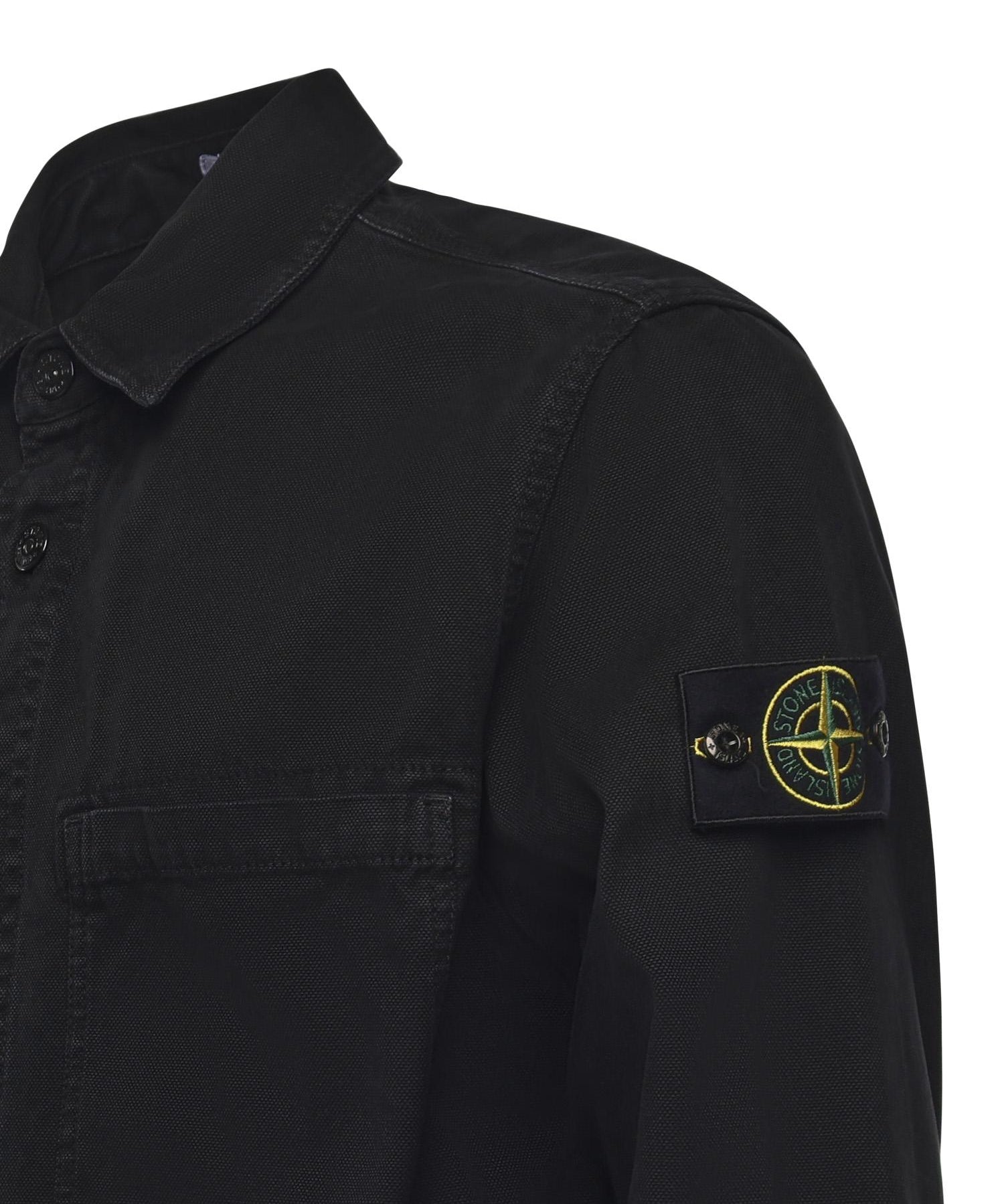 Overshirt in cotone biologico con logo K2S151200025 S0184V0129 STONE ISLAND 