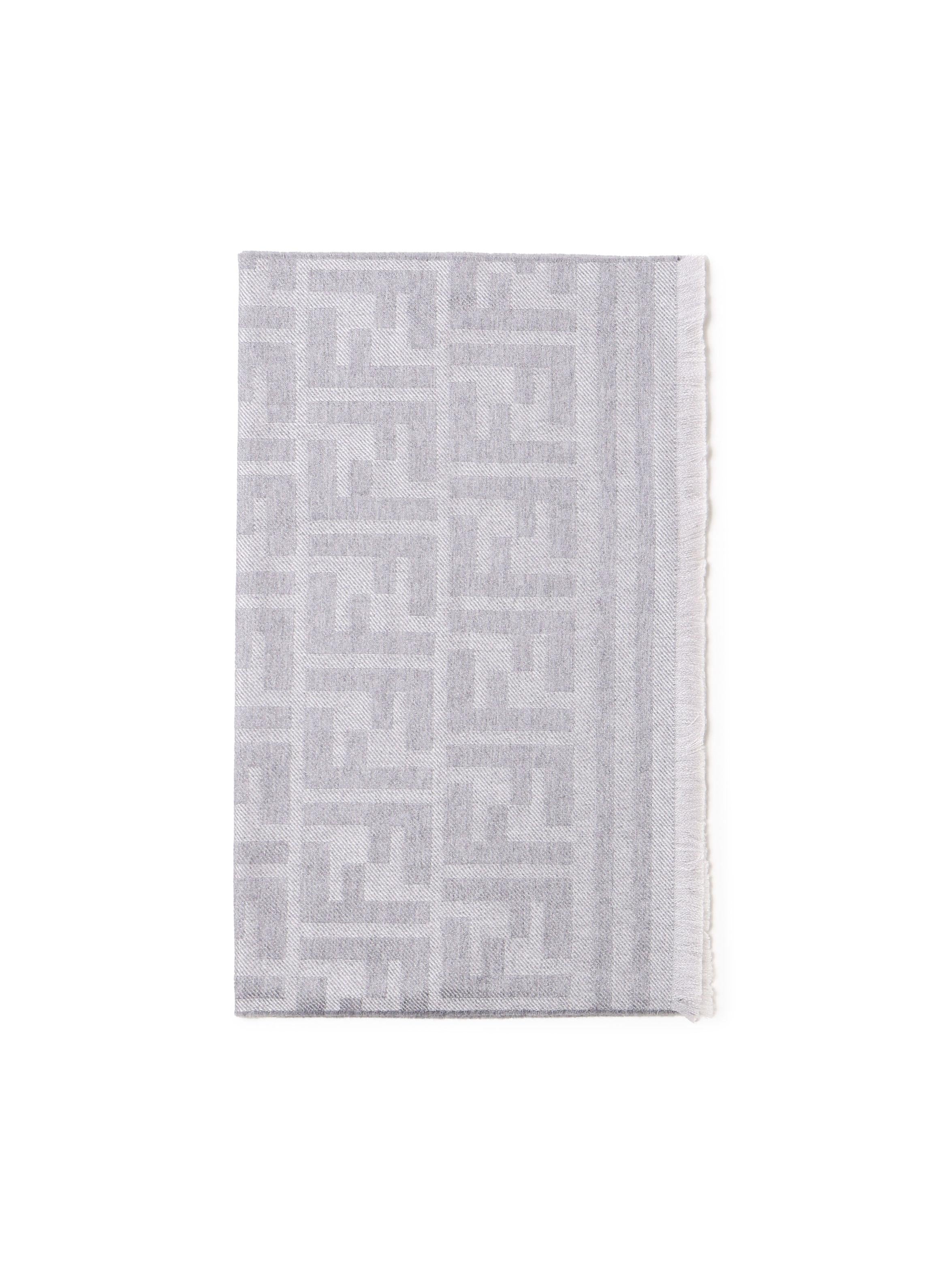 Sciarpa in maglia con motivo FF all-over FXS460 ASNAF0QZ0 FENDI 