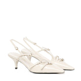 Décolleté slingback in vernice con fibbie 5I013E 69F0304 MIU MIU 