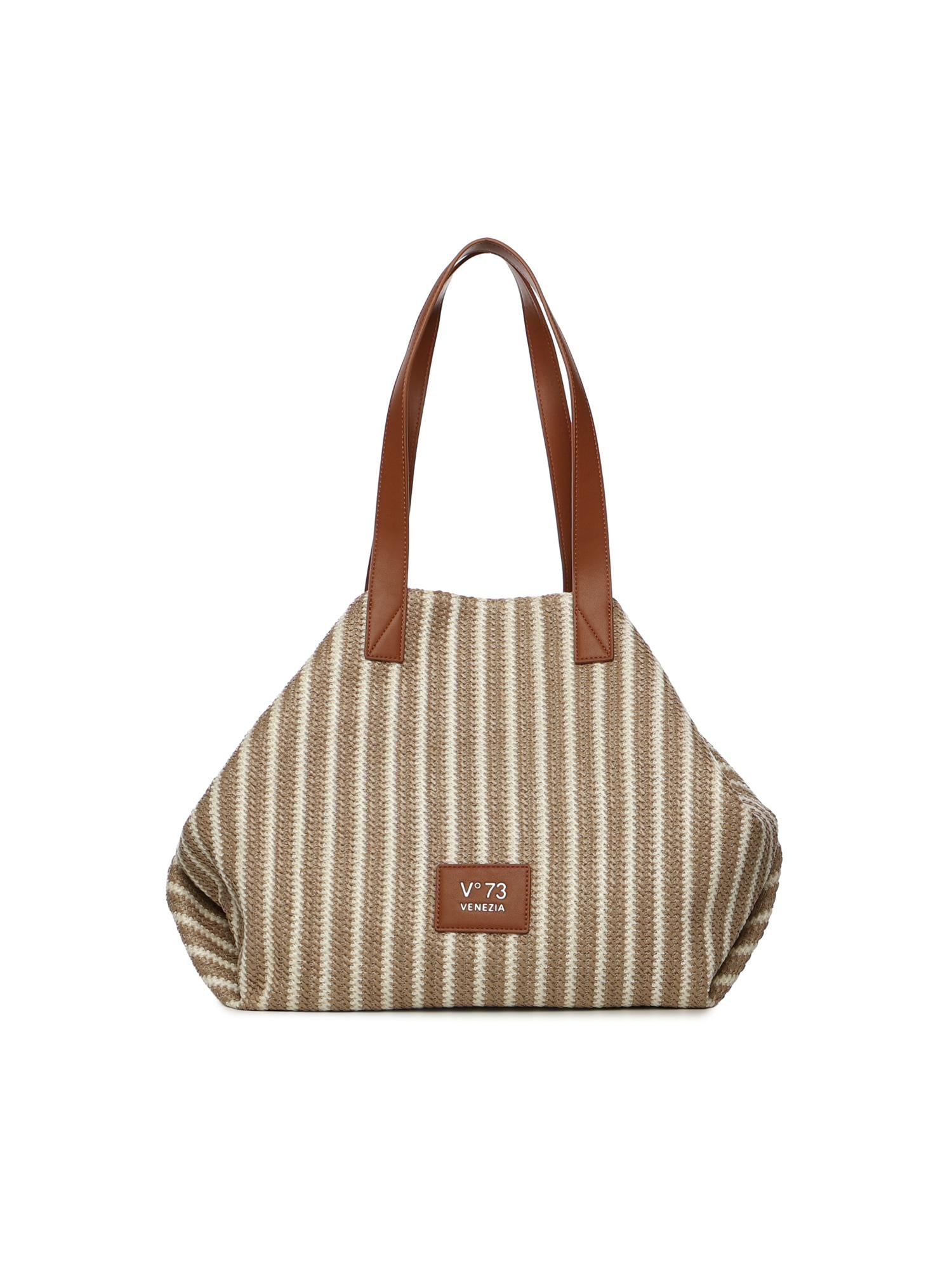 Borsa a spalla con logo 73BS9N701P KARINACUOIO/MULTICOLOR V° 73 