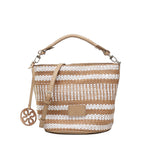 Borsa Secchiello Stefanie 73BS8ZL03 STEFANIECUOIO/BIANCO V° 73 