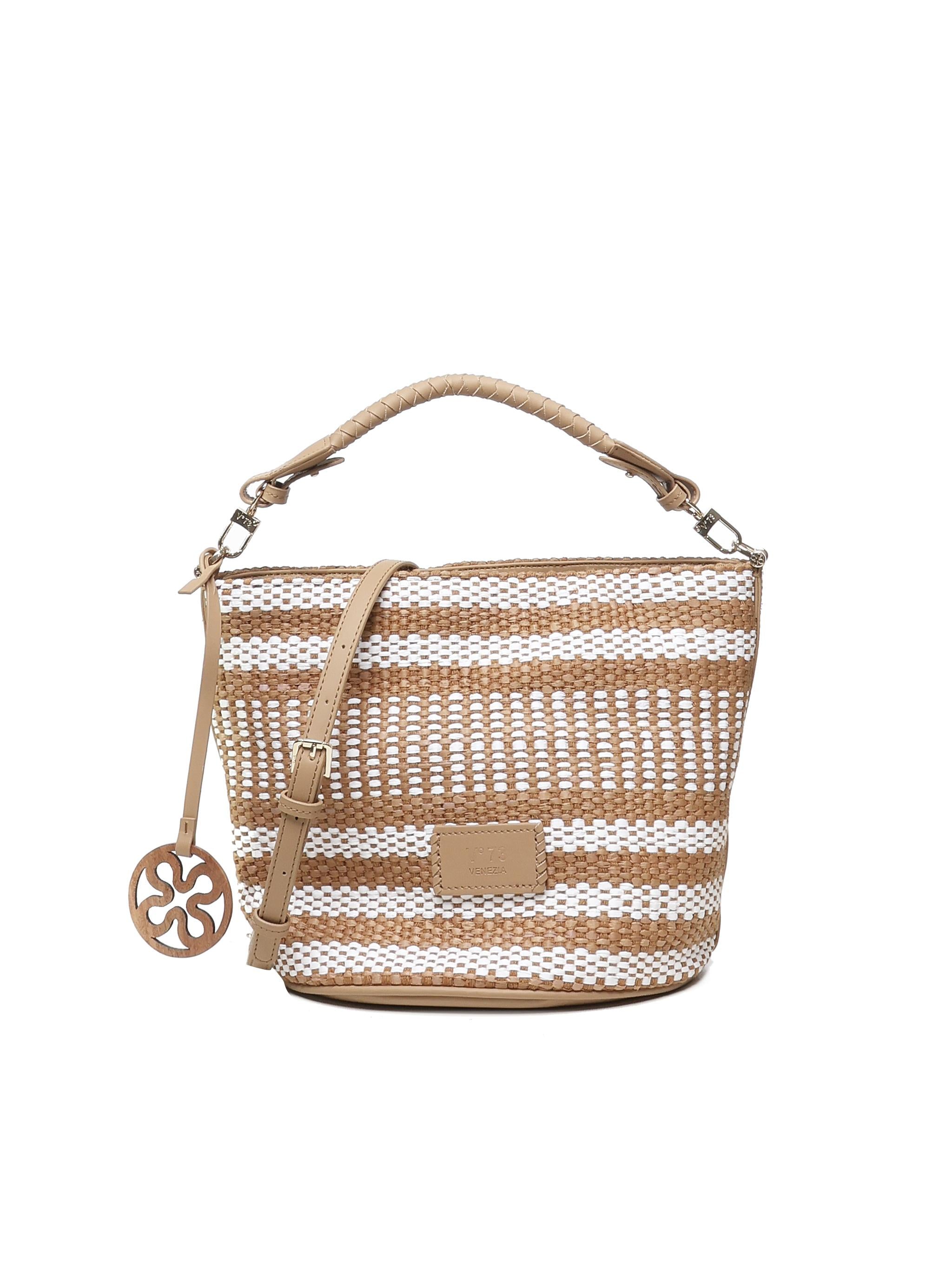 Borsa Secchiello Stefanie 73BS8ZL03 STEFANIECUOIO/BIANCO V° 73 