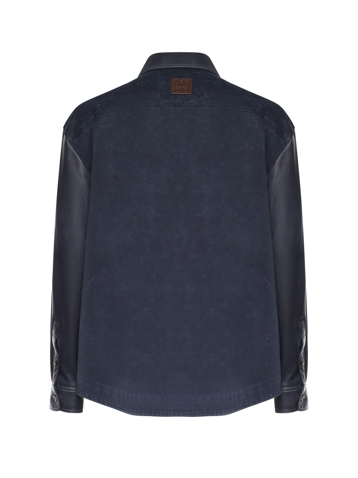 Overshirt in nappa di agnello e cotone H526Y31L53 5110 LOEWE 