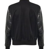 Bomber Varsity in nappa e tessuto VARSITY NAPPANERO GIULIANO GALIANO 