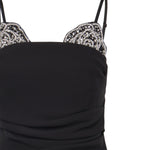 Abito midi con ricamo gioiello 106637 A31PZ99 PINKO 