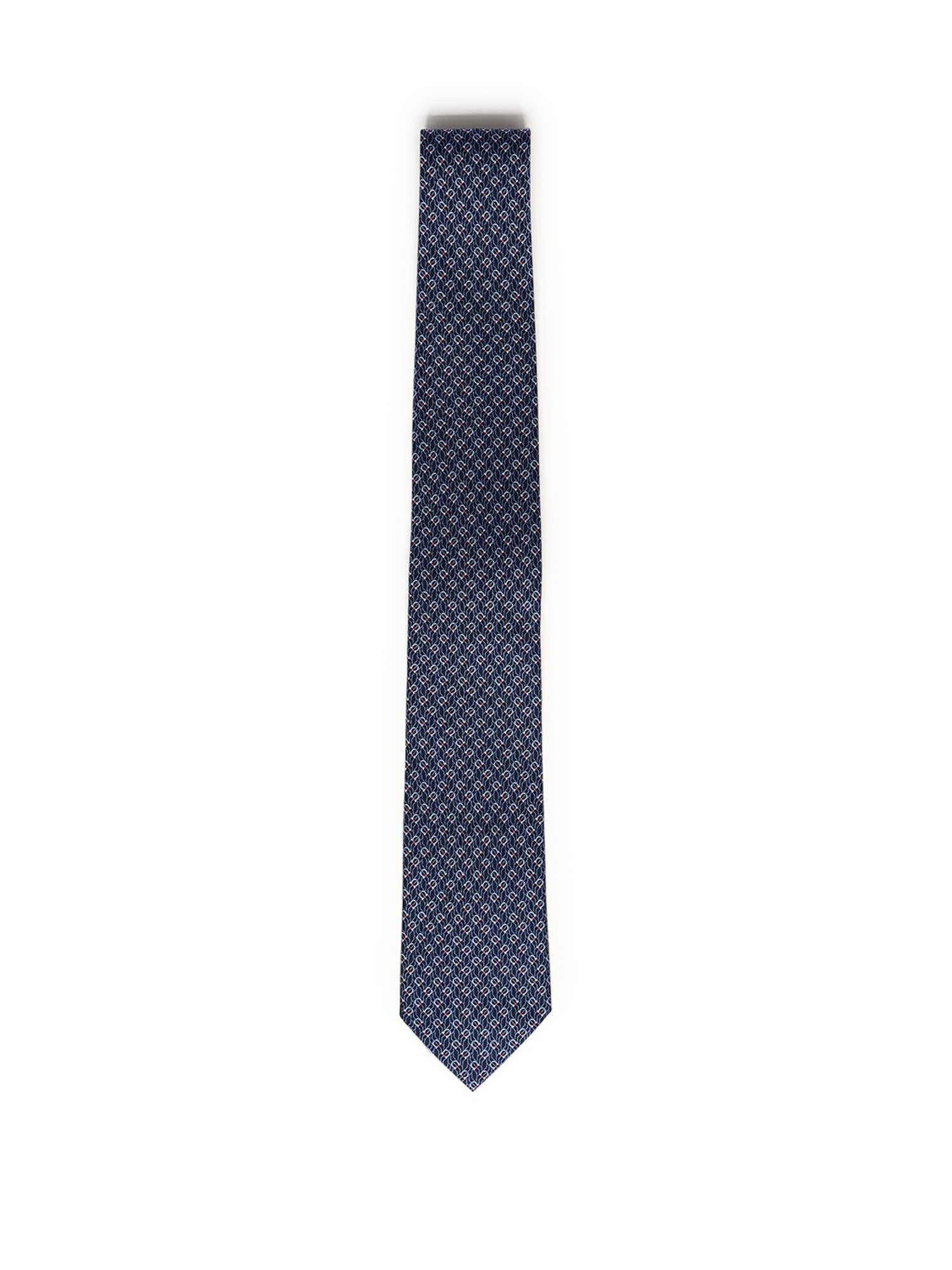 Cravatta in seta con stampa 350950 768562001 FERRAGAMO 