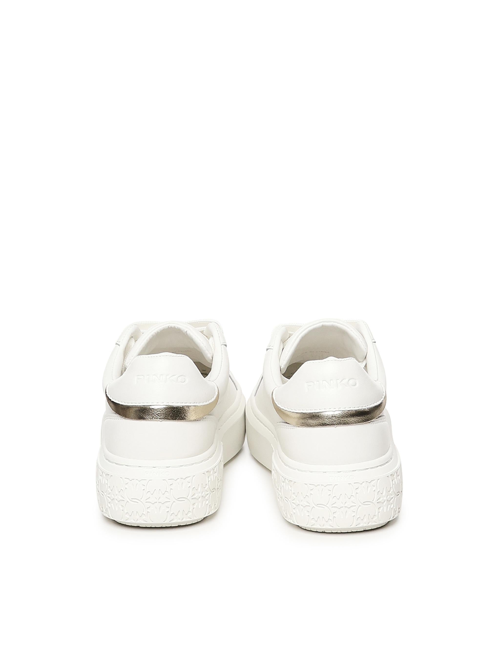 Scarpe da tennis in pelle con suola platform SS0071 P001Z12 PINKO 