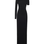 Abito lungo asimmetrico in jersey 425JR0735JS0145 9999 COURREGES 