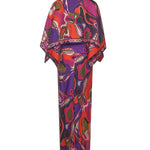 Abito lungo con stampa Orchidee 5URI30 5U731017 PUCCI 