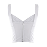 Top in tessuto tecnico con lavorazione in pizzo F7T19T G9798W0800 DOLCE & GABBANA 