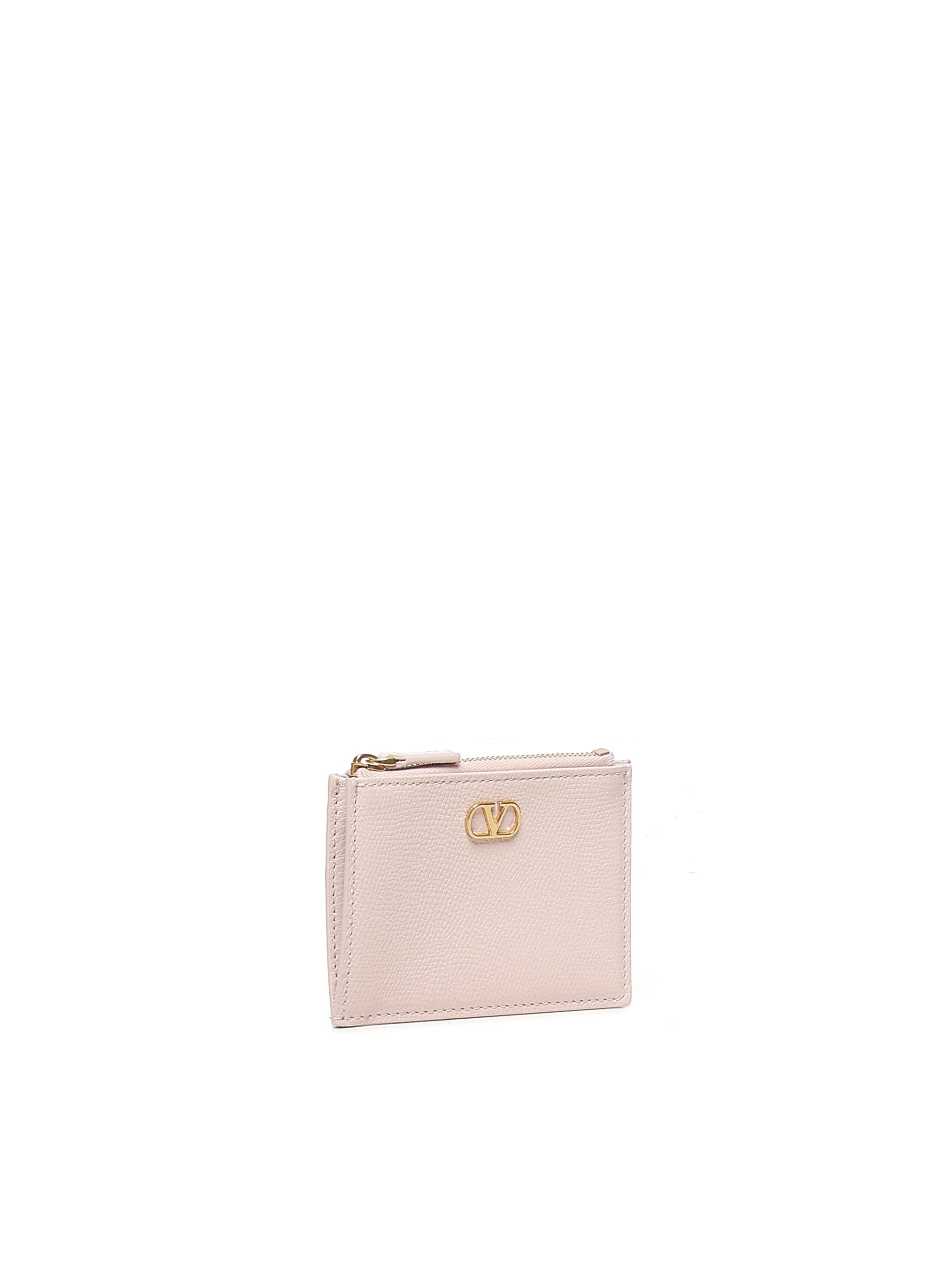 PORTACARTE VLOGO SIGNATURE IN VITELLO GRANATO 6W0P0AK9 SNP16Q VALENTINO GARAVANI 