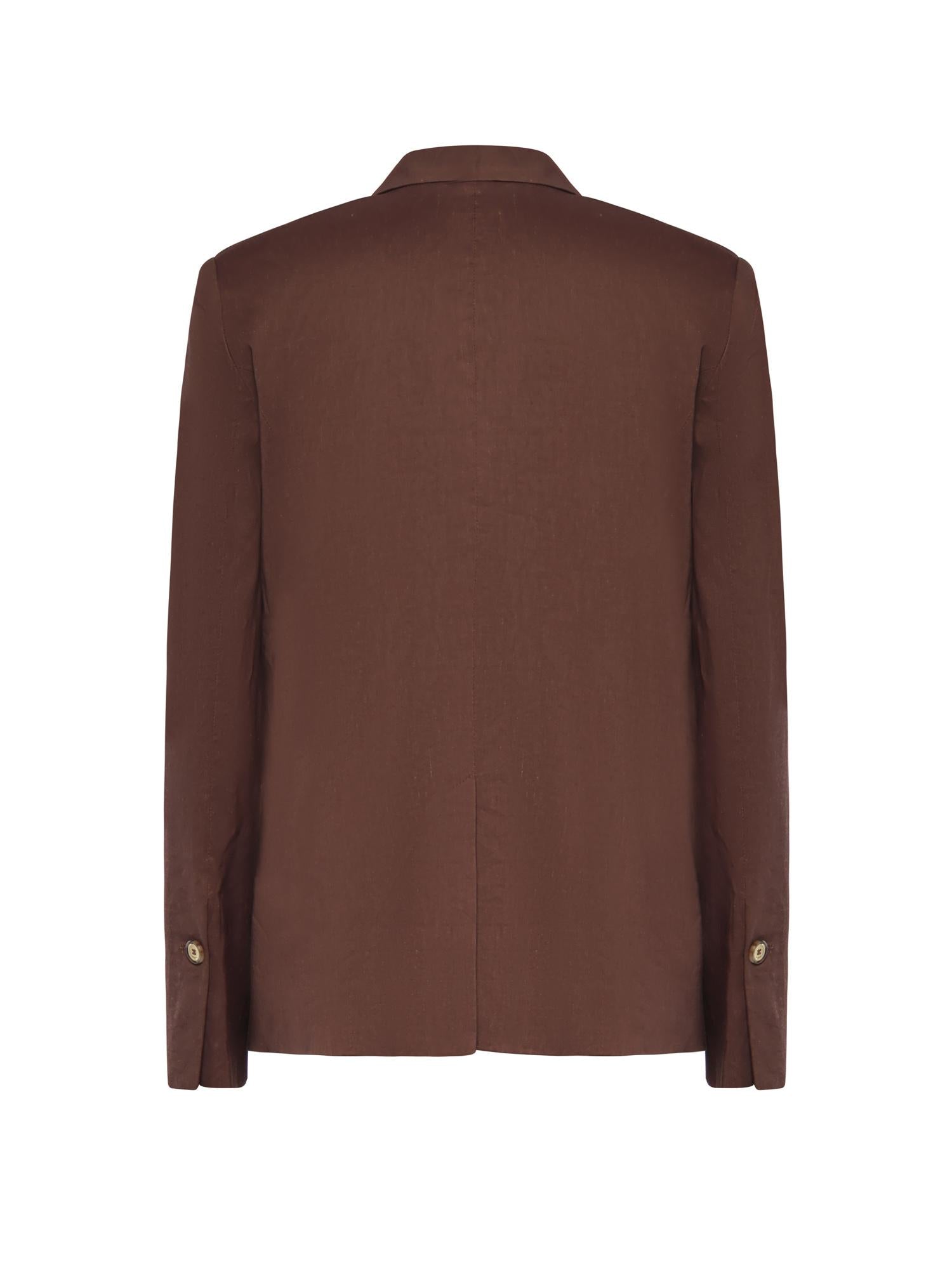 Giacca in misto lino 106597 A34IL78 PINKO 
