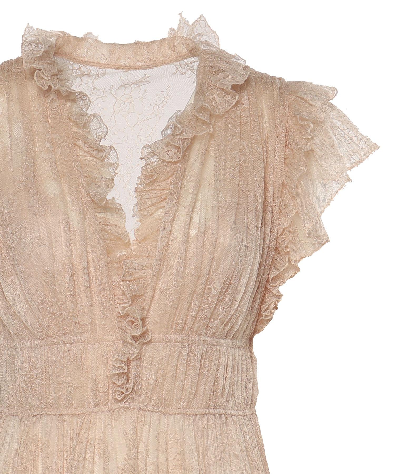 Abito in pizzo plissettato A04101648 0180 ALBERTA FERRETTI 