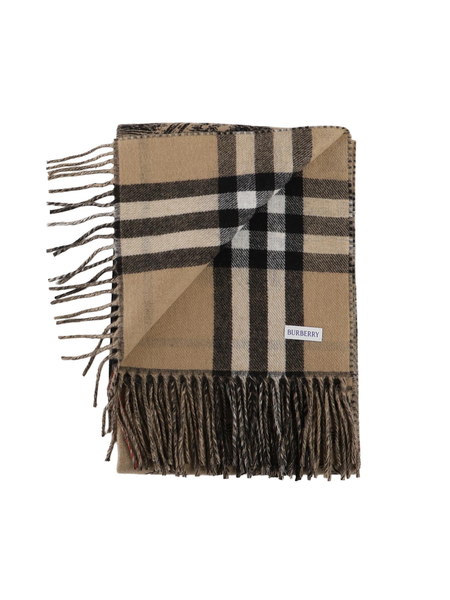 Sciarpa reversibile in cashmere con EKD 8073768 A7026 BURBERRY 