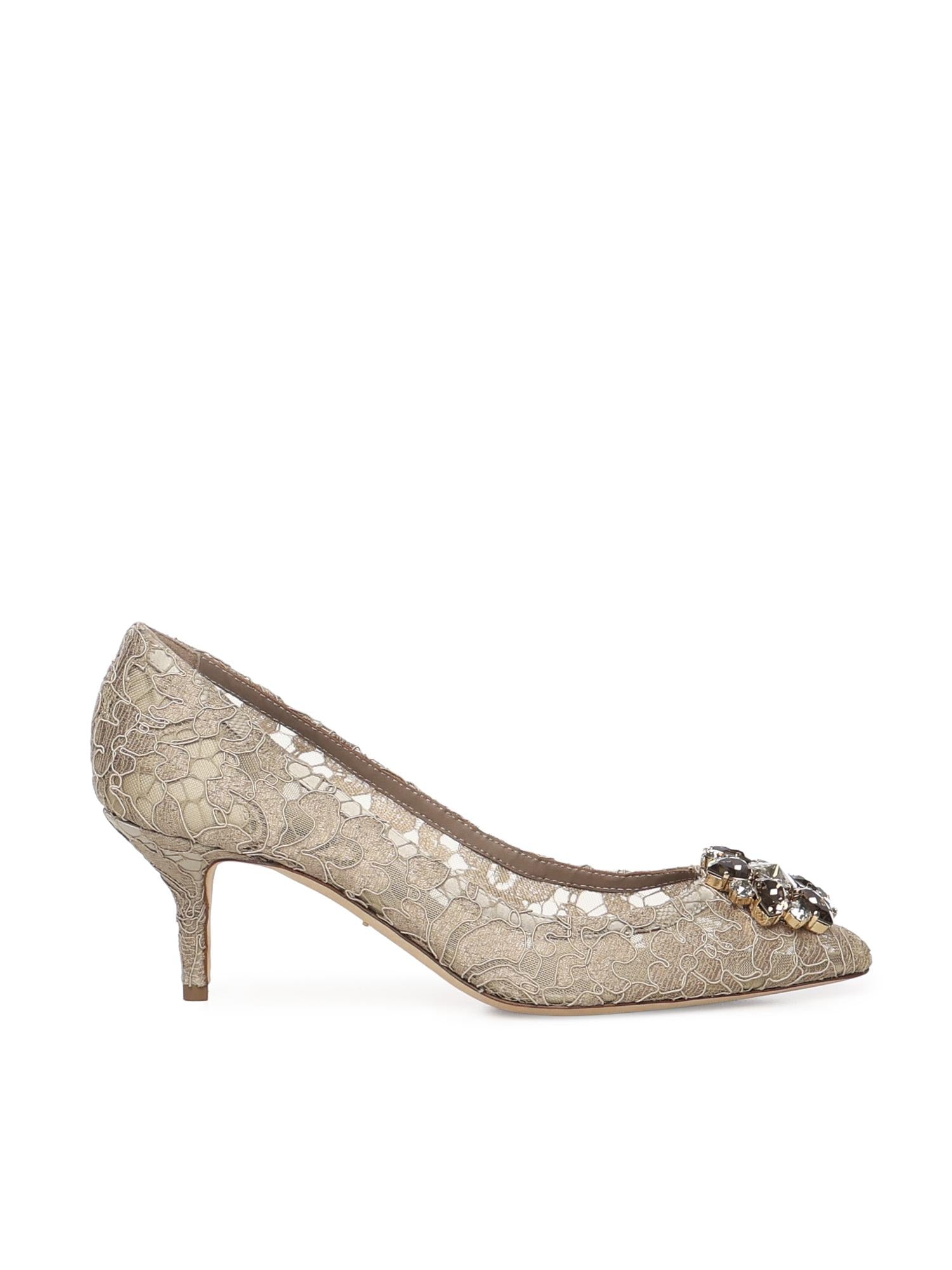 Décolleté Rainbow in pizzo con broche CD0066 AL19880703 DOLCE & GABBANA 