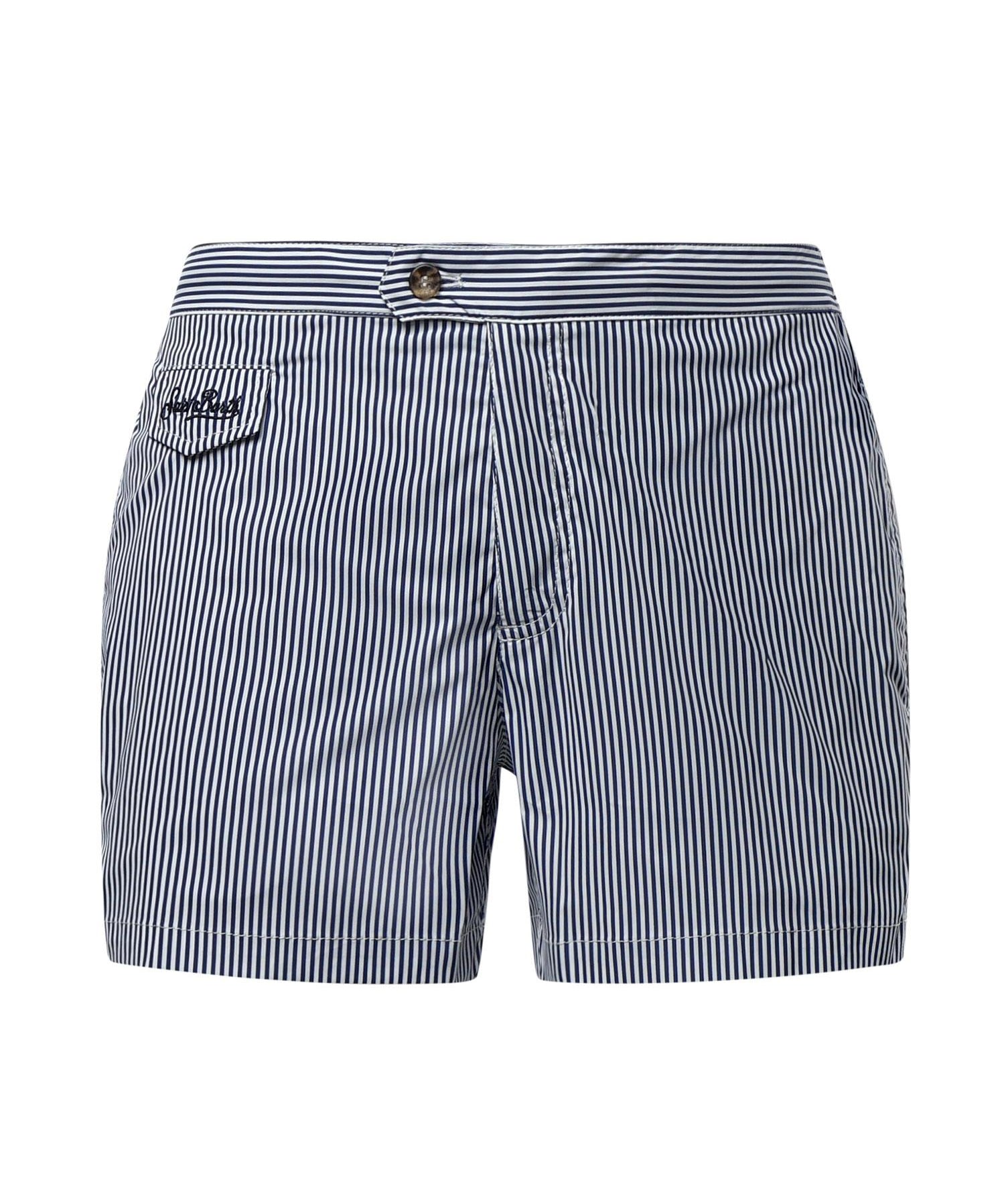 Costume mare a righe con logo HAR0001 04134L MC2 SAINT BARTH 